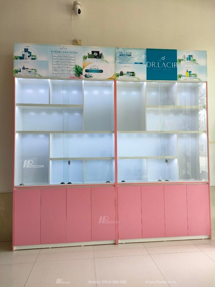 Tủ trưng bày mỹ phẩm Tu Trung Bay My Pham 01