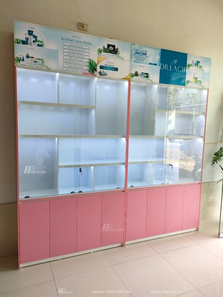 Tủ trưng bày mỹ phẩm Tu Trung Bay My Pham 02