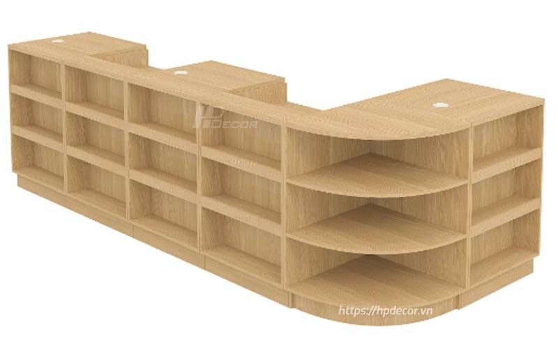 Bàn thu ngân siêu thị, cửa hàng QTN-05 Ban Thu Ngan Sieu Thi 6 Hpdecor