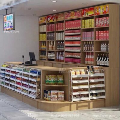 Bàn thu ngân siêu thị, cửa hàng QTN-05 Ban Thu Ngan Sieu Thi Hpdecor
