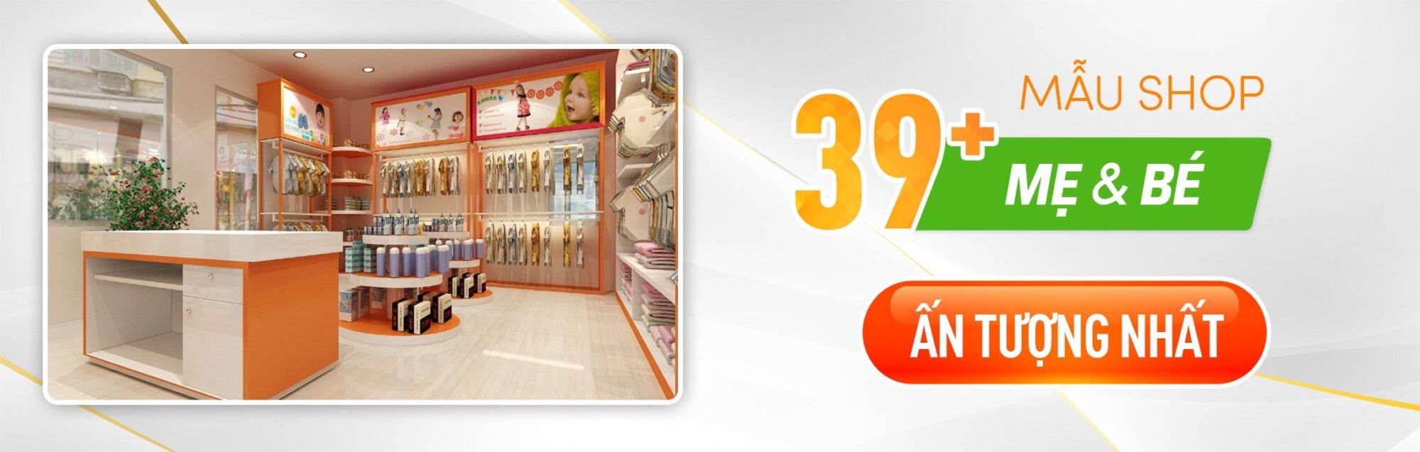 Banner Thiet Ke Cua Hang Me Va Be Hpdecor