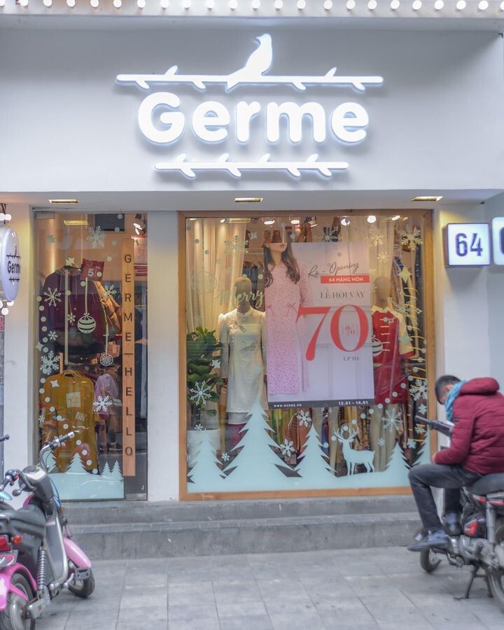 "Đốn tim" với thiết kế cửa hàng thời trang ngọt ngào, nữ tính của Germe Shop Germe Shop 7