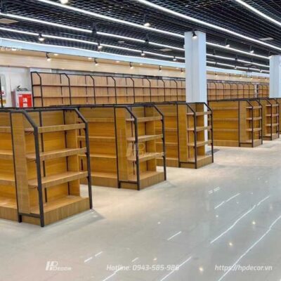 Kệ gỗ để hàng siêu thị 4 chiều TTB-146 Ke Go De Hang Sieu Thi 4 Hpdecor
