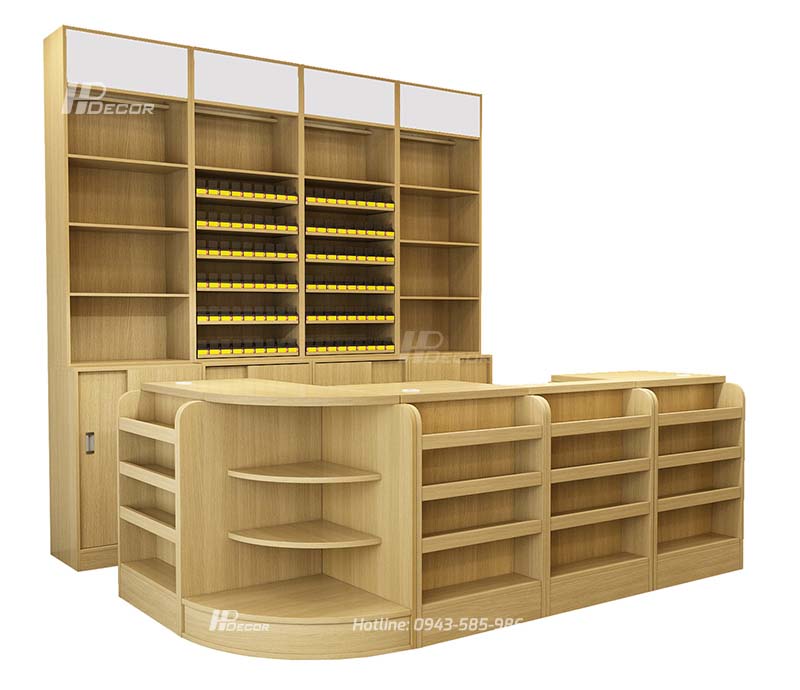 Bàn thu ngân chữ L thiết kế hiện đại QTN-08 Kich Thuoc Ban Thu Ngan Chu L Hpdecor 5
