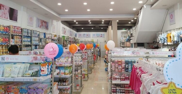 Thiết kế cửa hàng bán đồ sơ sinh hpdecor.vn-thiết kế cửa hàng bán đồ sơ sinh