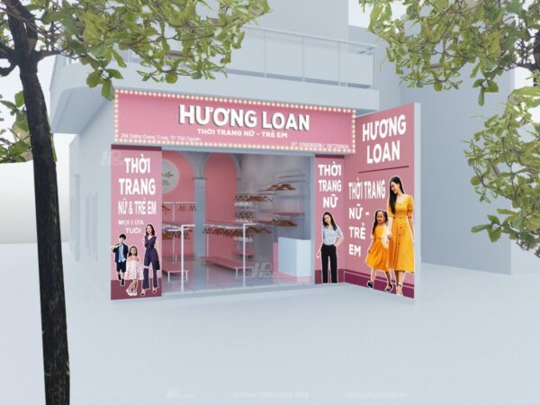 Thiet Ke Shop Thoi Trang Nu Va Tre Em Huong Loan 01