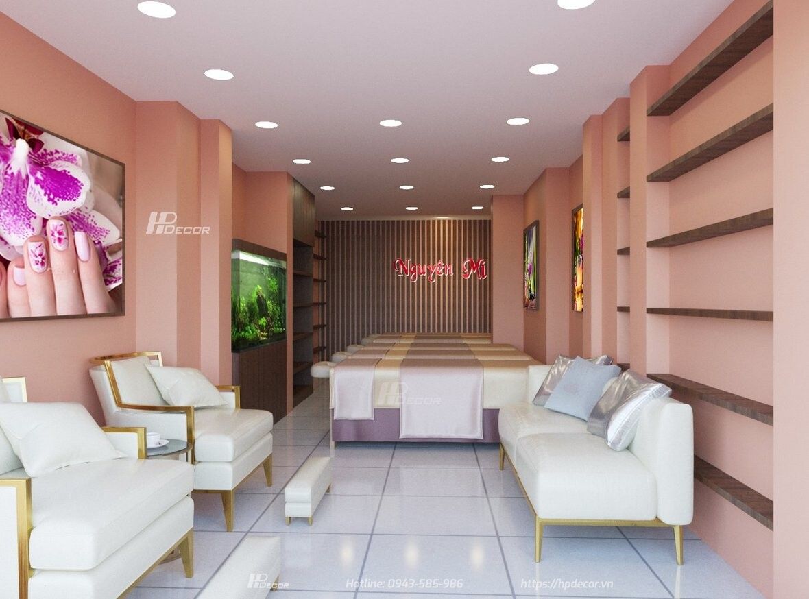 Thiết kế cải tạo cơ sở Spa Nguyên My (28m2) tại Đống Đa Thiet Ke Spa Nguyen My 01