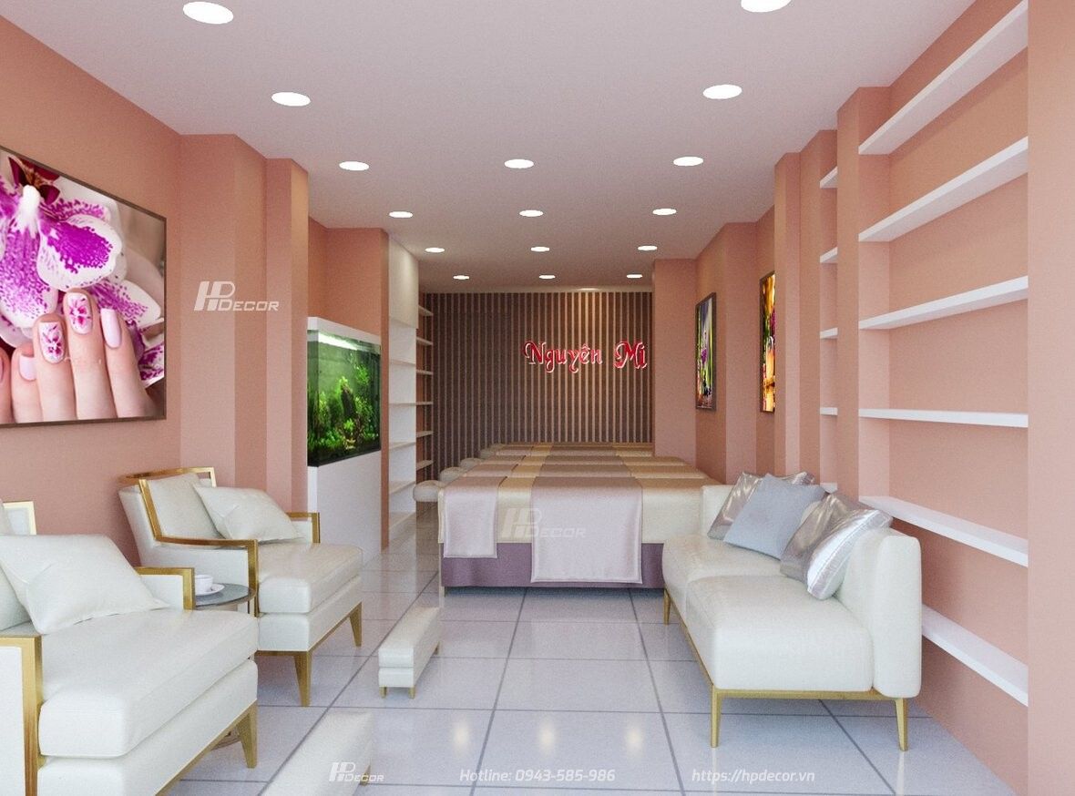 Thiết kế cải tạo cơ sở Spa Nguyên My (28m2) tại Đống Đa Thiet Ke Spa Nguyen My 02