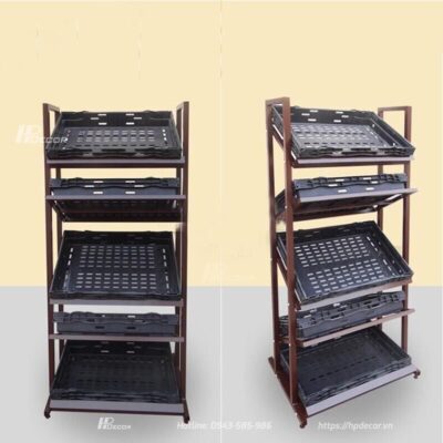 Tủ đựng hoa quả, trái cây bằng gỗ thông Tu Dung Hoa Qua Trai Cay 4 Hpdecor