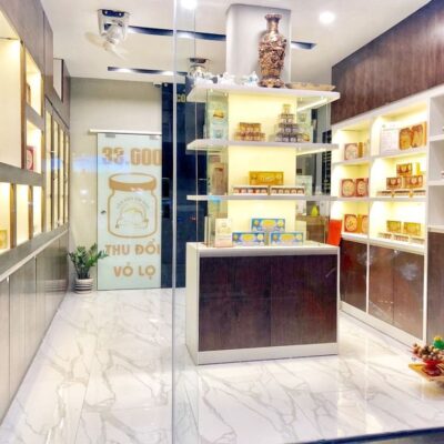 Thiết kế cửa hàng yến sào đẹp, sang trọng, hiện đại hpdecor.vn-thiết kế cửa hàng yến sào