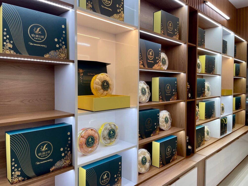 Thiết kế cửa hàng yến sào đẹp, sang trọng, hiện đại Cua Hang Yen Sao (8)