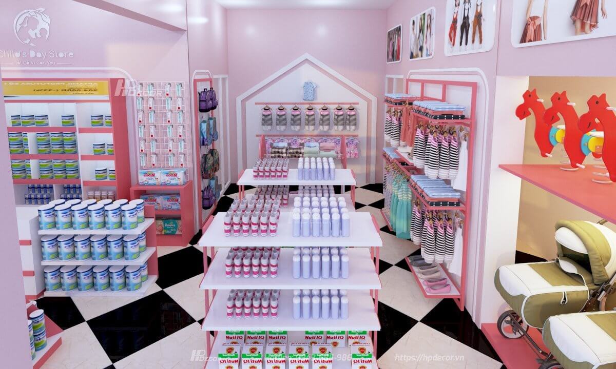 Thiet Ke Cua Hang Me Va Be Childs Day Store 02