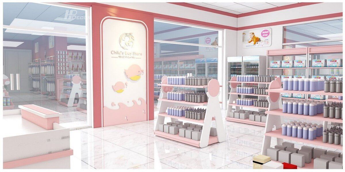 Thiet Ke Va Thi Cong Cua Hang Me Va Be Childs Day Store Ninh Binh 04