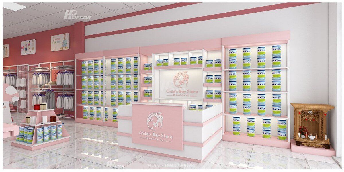 Thiet Ke Va Thi Cong Cua Hang Me Va Be Childs Day Store Ninh Binh 09