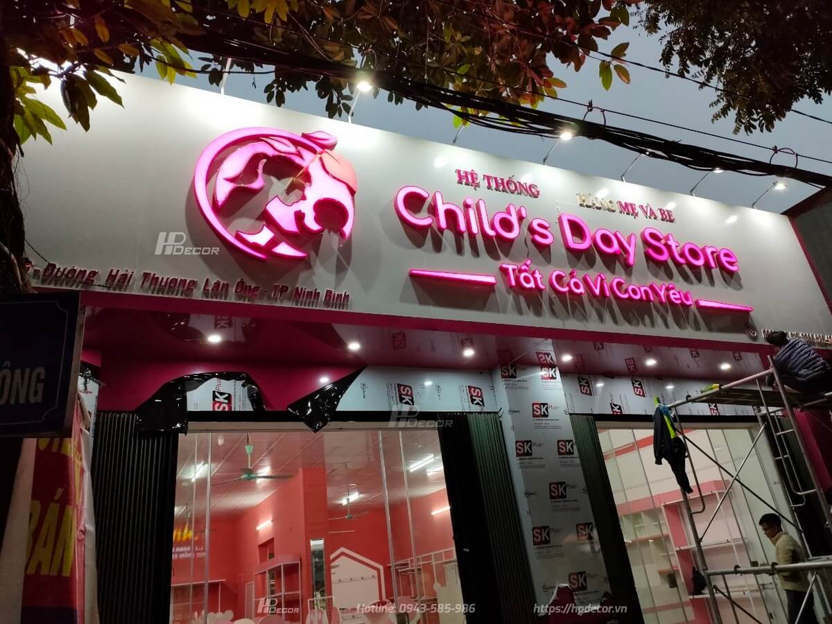 Thiet Ke Va Thi Cong Cua Hang Me Va Be Childs Day Store Ninh Binh 23