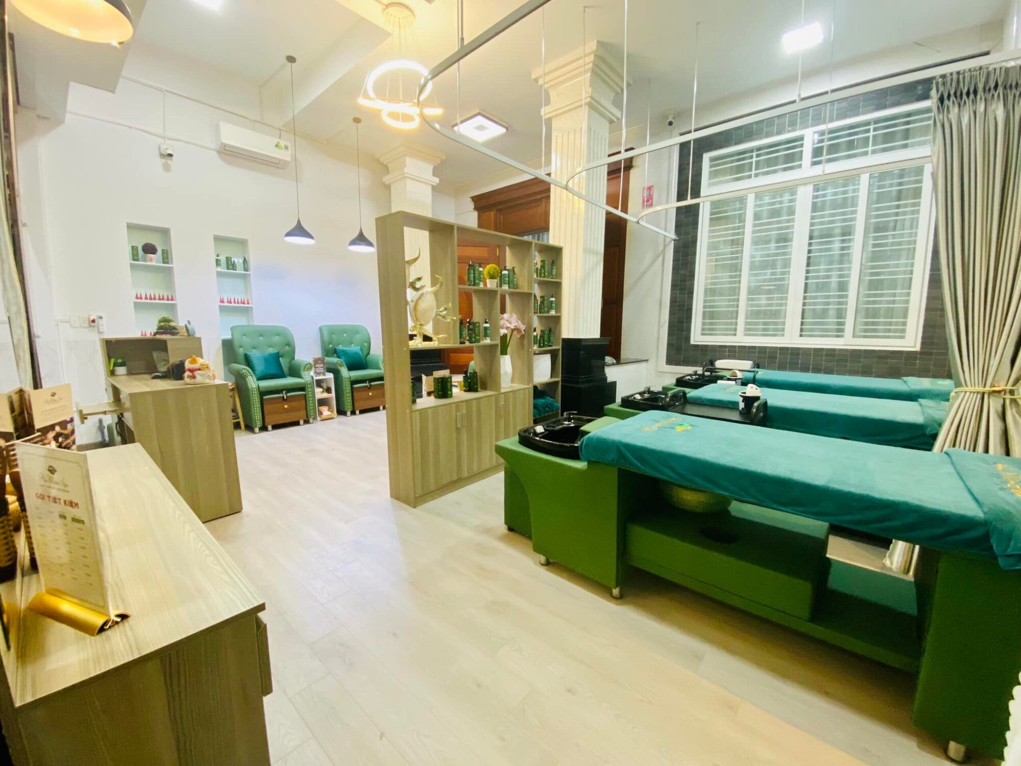 An Miên Spa: Hút mắt với thiết kế nội thất màu xanh mint siêu cưng An Mien Spa 3