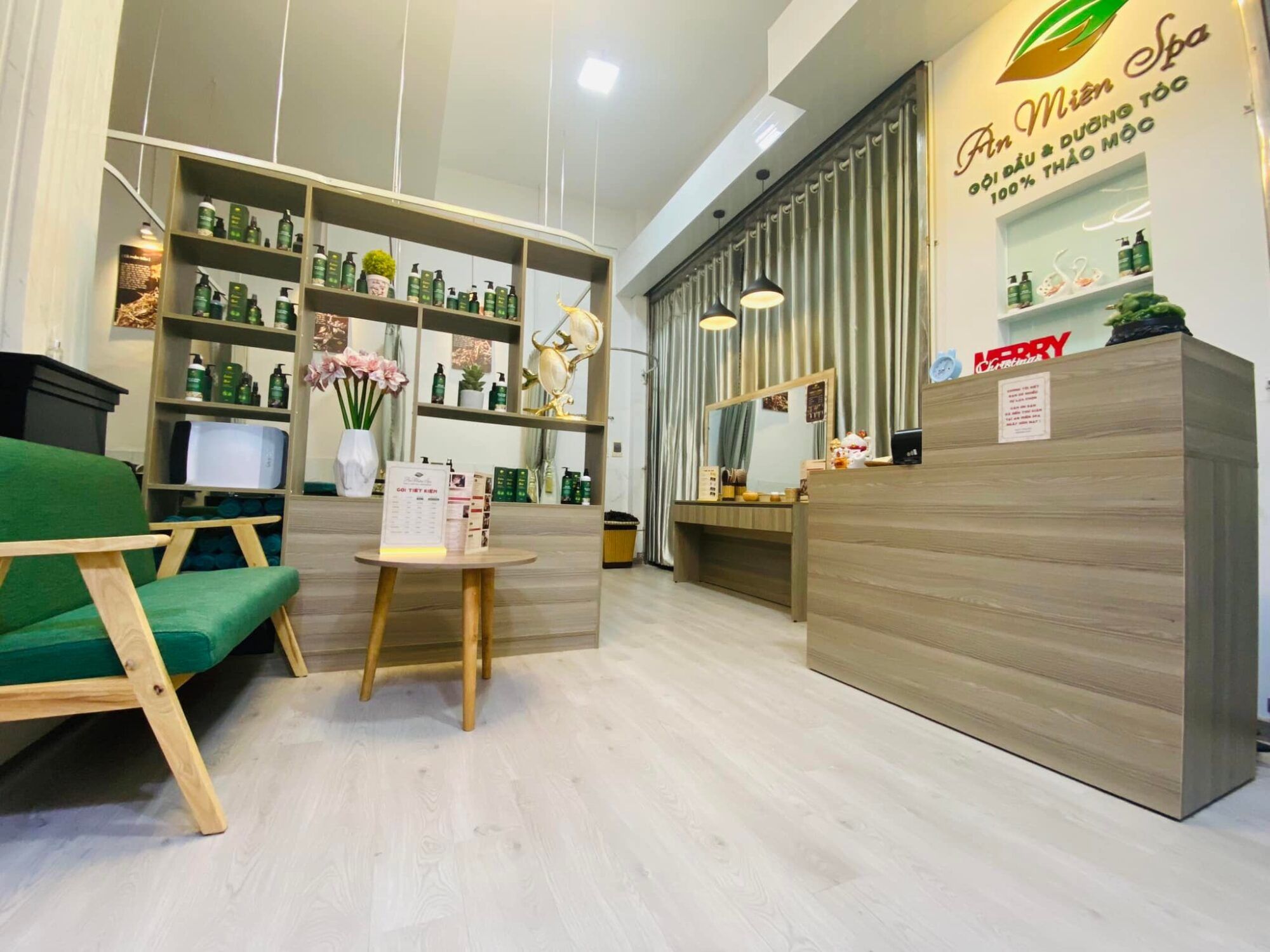 An Miên Spa: Hút mắt với thiết kế nội thất màu xanh mint siêu cưng An Mien Spa 7