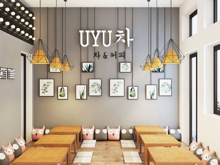 Bật mí 7 cách trang trí quán trà sữa đơn giản mà đẹp Thiet Ke Quan Tra Sua 22