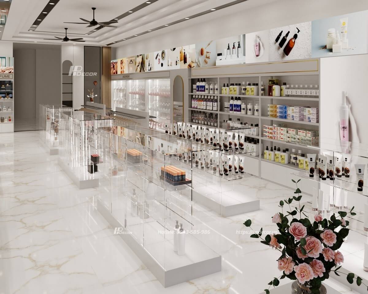 Thiết kế shop mỹ phẩm Nhật Anh (100m2) Lạng Sơn Shop My Pham Nhat Anh 02