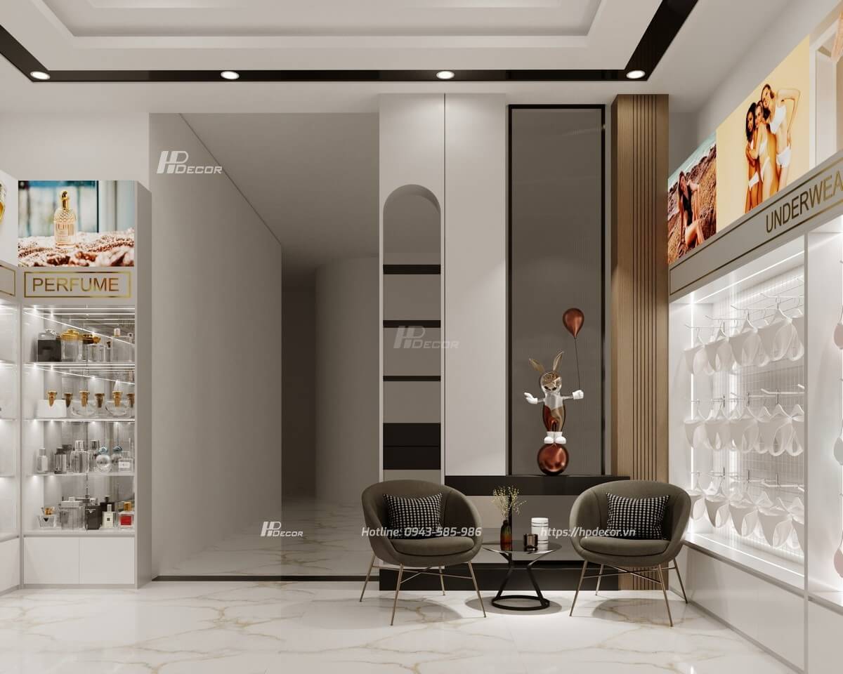 Thiết kế shop mỹ phẩm Nhật Anh (100m2) Lạng Sơn Shop My Pham Nhat Anh 04