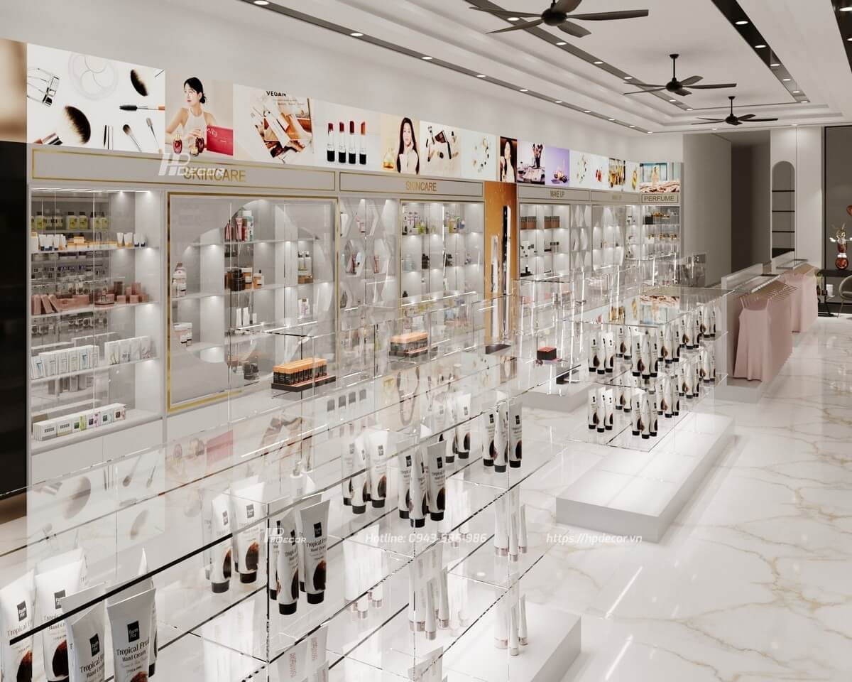 Thiết kế shop mỹ phẩm Nhật Anh (100m2) Lạng Sơn Shop My Pham Nhat Anh 06