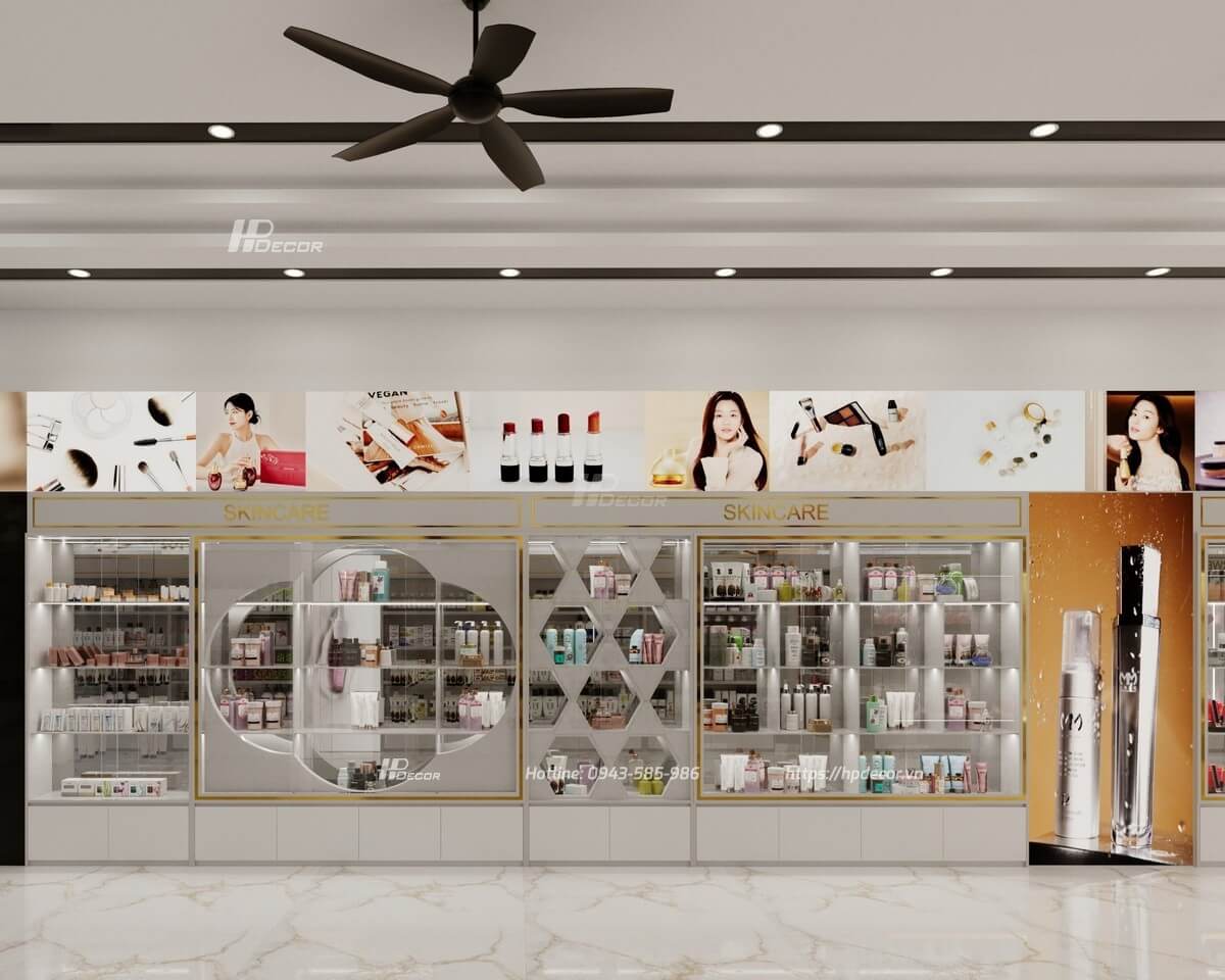 Thiết kế shop mỹ phẩm Nhật Anh (100m2) Lạng Sơn Shop My Pham Nhat Anh 08