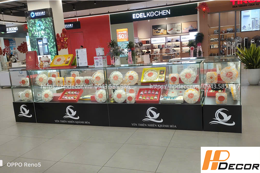 Sản xuất và lắp đặt tủ trưng bày yến sào cao cấp Tu Trung Bay Yen Sao Cao Cap 2