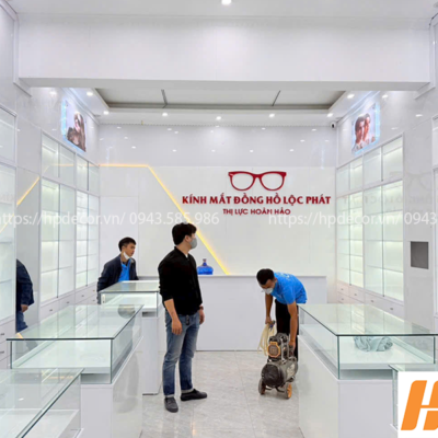 Thi công shop trưng bày kính mắt thời trang đẹp Thi Cong Shop Kinh Mat Dep 2
